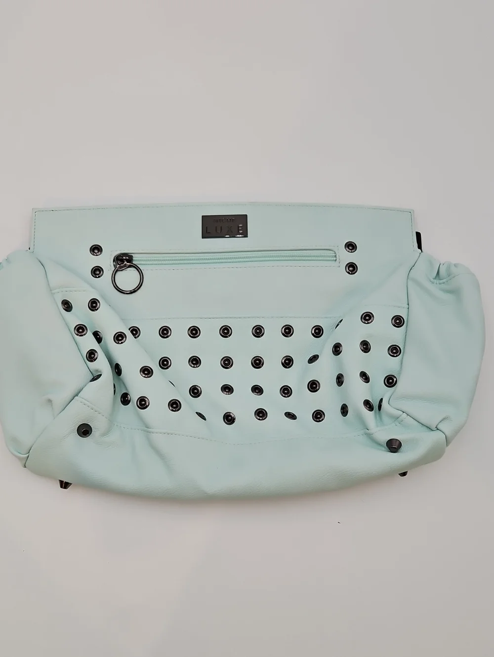 Miche Luxe Mint Shell with Black Eyelet Accents New Prima Strap